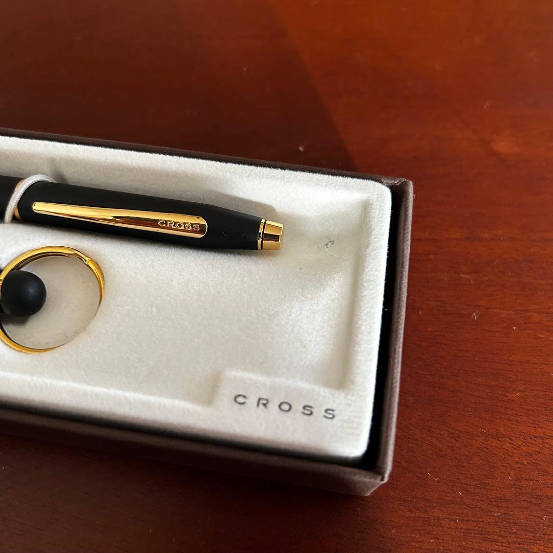 Cross Brand Set of Ballpoint Pen and Keychain — Japan Import