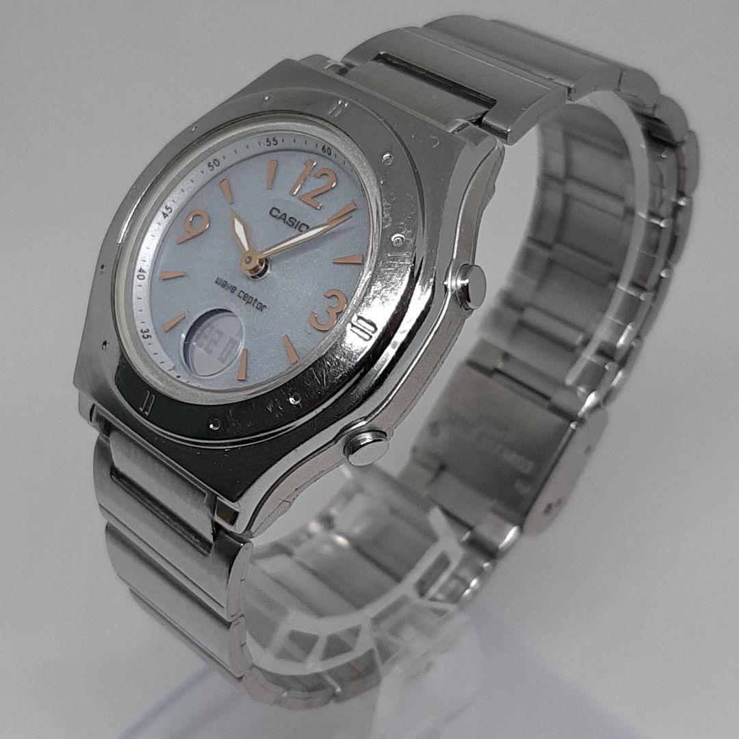 Casio Wave Ceptor LWA-M140 4739 Ladies Solar Radio Watch with Metal Dial — Japan Import
