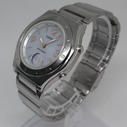 Casio Wave Ceptor LWA-M140 4739 Ladies Solar Radio Watch with Metal Dial — Japan Import