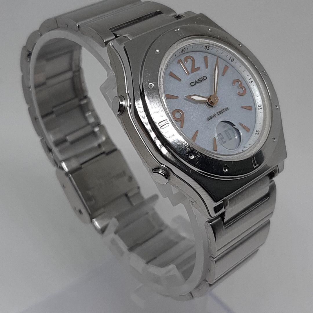 Casio Wave Ceptor LWA-M140 4739 Ladies Solar Radio Watch with Metal Dial — Japan Import