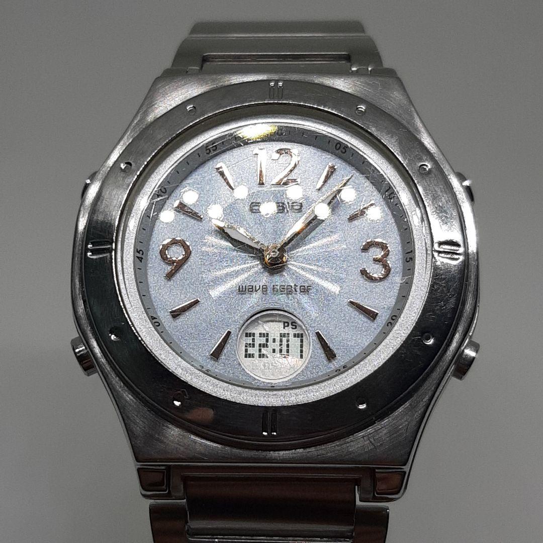 Casio Wave Ceptor LWA-M140 4739 Ladies Solar Radio Watch with Metal Dial — Japan Import