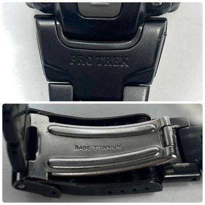 Casio Pro Trek Solar Watch Black — Japan Import