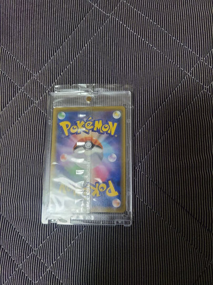 Pokémon Eevee Heroes Espeon VMAX sealed promo card in protective plastic case from Japan