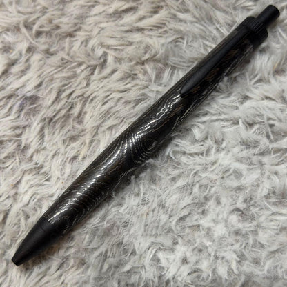 Metarized Wood Keyaki Pen with Colored Lacquer Finish and Contrasting Metal Parts — Japan Import