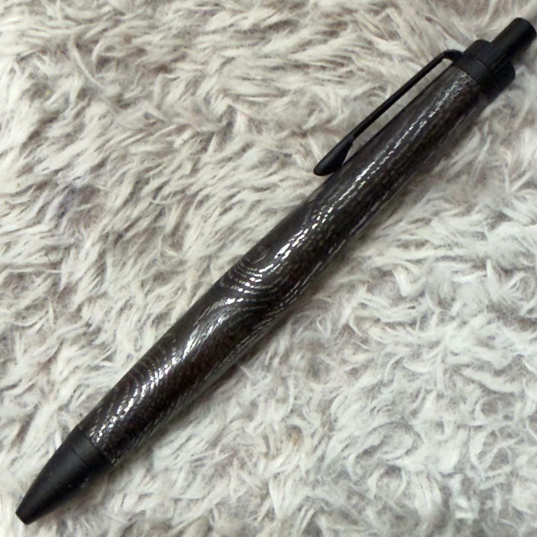 Metarized Wood Keyaki Pen with Colored Lacquer Finish and Contrasting Metal Parts — Japan Import
