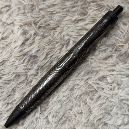 Metarized Wood Keyaki Pen with Colored Lacquer Finish and Contrasting Metal Parts — Japan Import