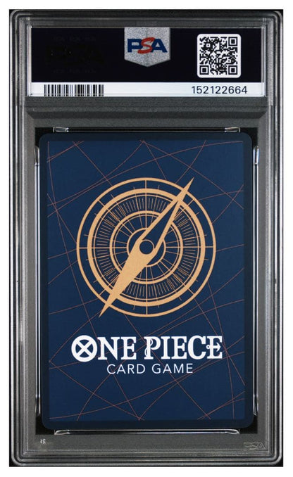 PSA9 graded One Piece Nika trading card from ONEPIECE DAYS promo in protective packaging