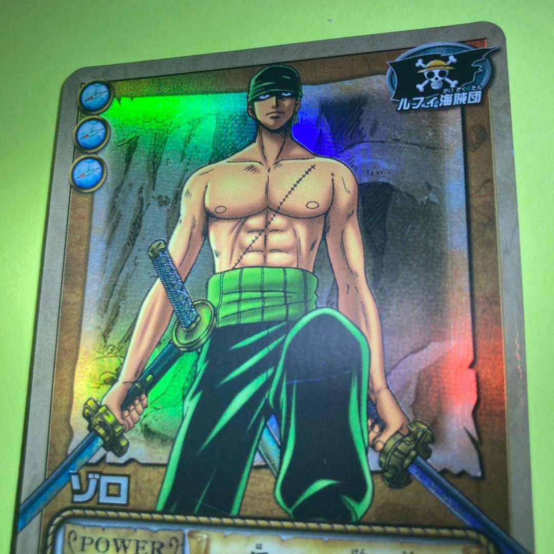 Bandai One Piece Hyper Battle Carddass Zoro Rare Series trading card with power 400 and special effects