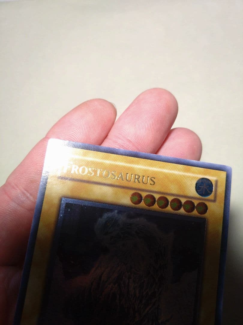 Yu-Gi-Oh Frost Zaurus Ultimate Rare card from First Frost Zaurus set English edition Japan import