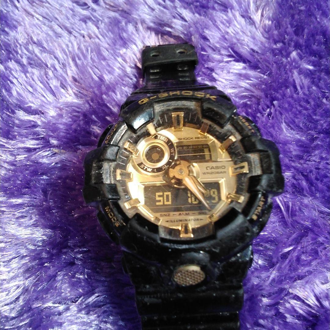 Casio G-Shock GA-710GB Watch Black and Gold