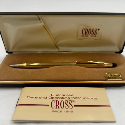 Cross 10Kt Gold Filled Ballpoint Pen with Box
