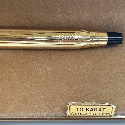 Cross 10Kt Gold Filled Ballpoint Pen with Box