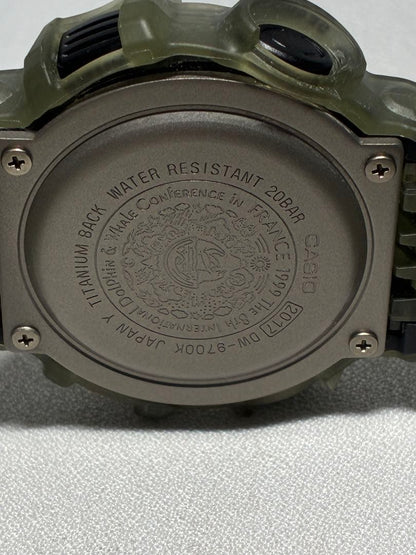 Casio G-Shock DW-9700K-1T Model Watch with Resin Band and Solar Movement — Japan Import