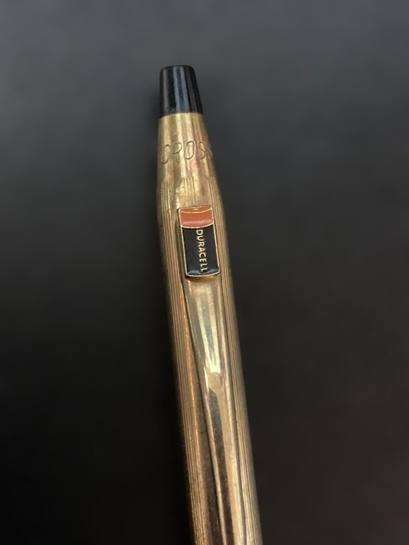 CROSS Classic Century 10K gold filled ballpoint pen with DURACELL logo, Japan import
