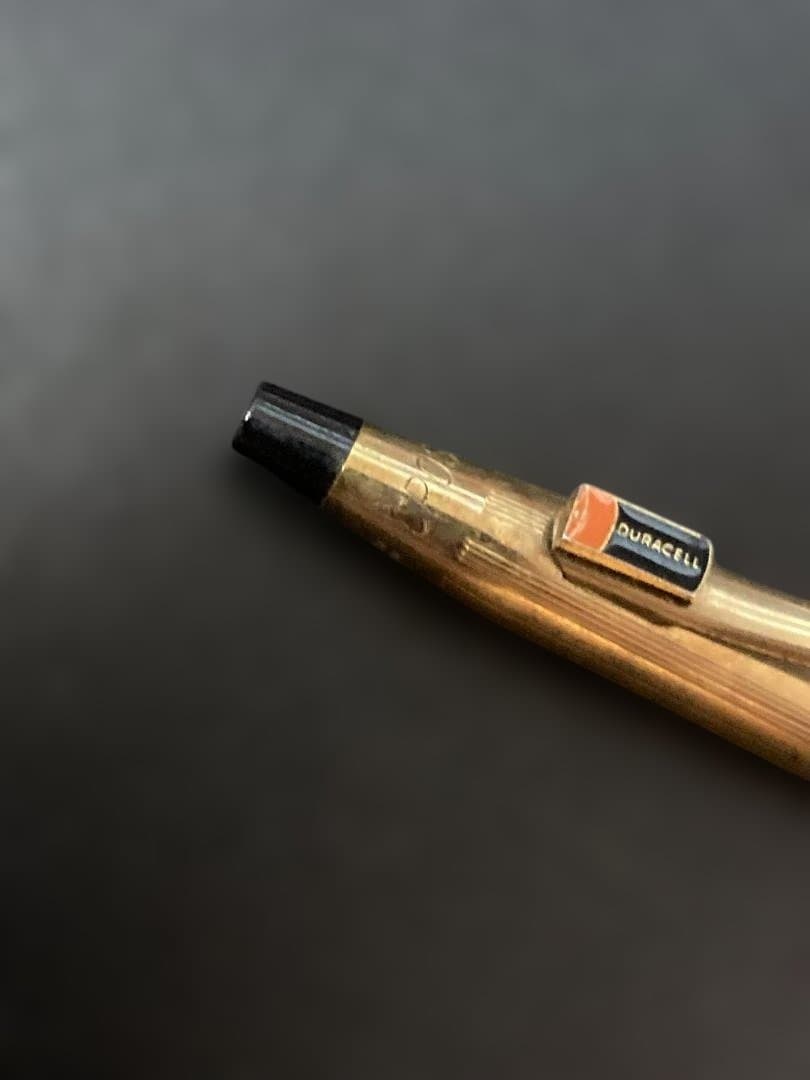 CROSS Classic Century 10K gold filled ballpoint pen with DURACELL logo, Japan import
