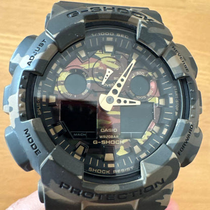 Casio G-Shock GA-100CM-5A Camouflage Digital Analog Watch — Japan Import