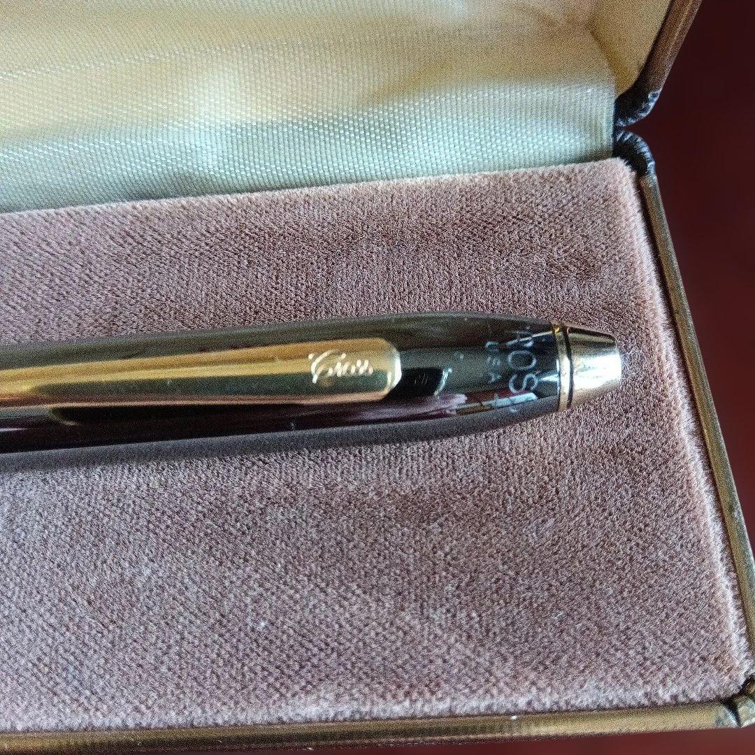 Cross Townゼント USA Ballpoint Pen with Case in Gunmetal Black — Japan Import