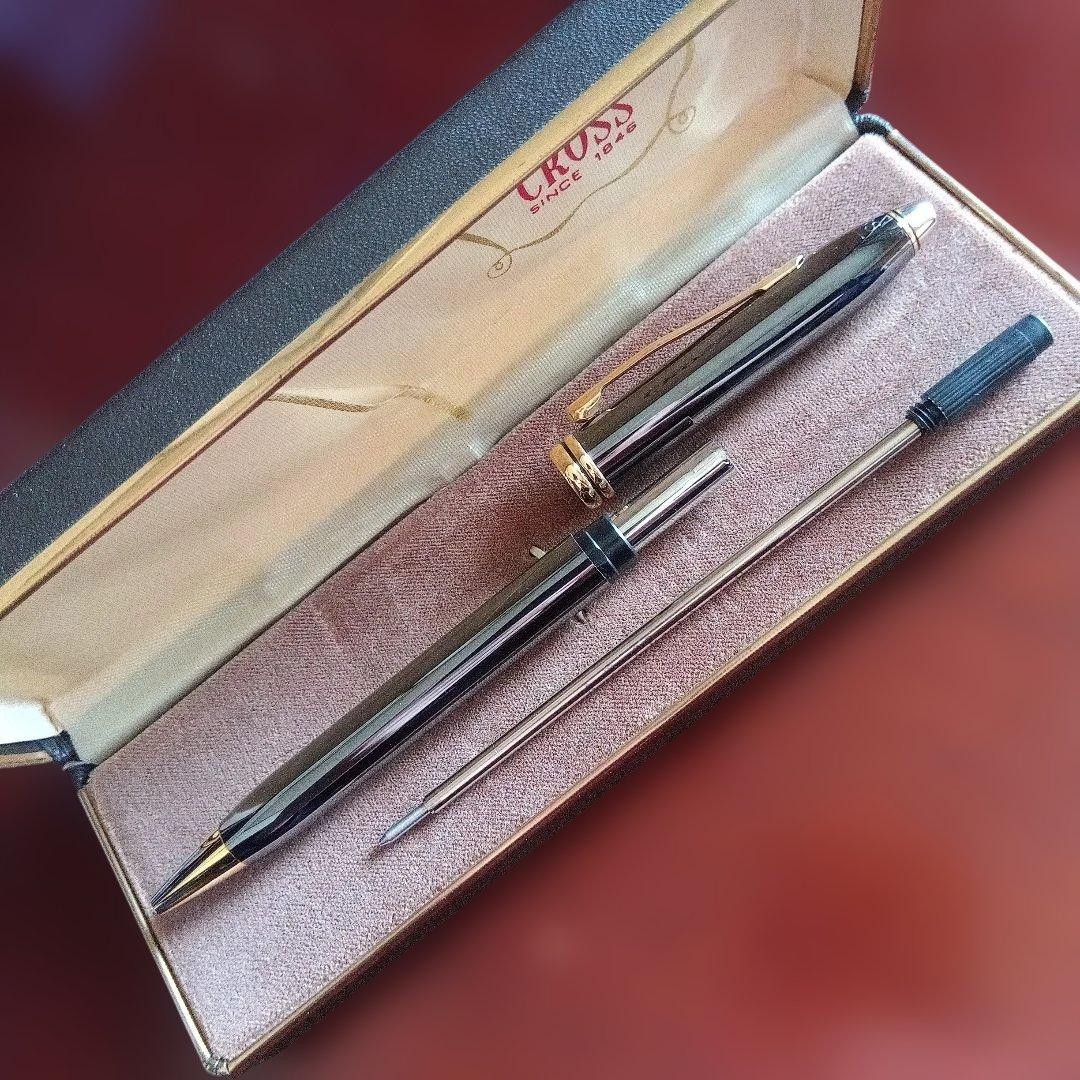 Cross Townゼント USA Ballpoint Pen with Case in Gunmetal Black — Japan Import