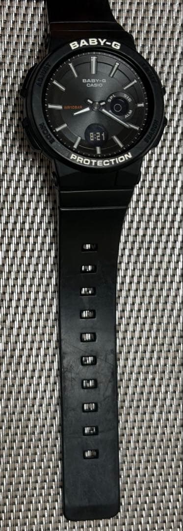 Casio Baby-G BGA-255 Black Model with Battery Replacement and Confirmed Functionality — Japan Import