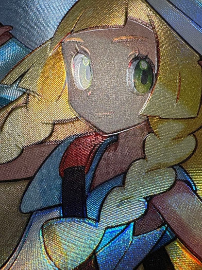 Lilie’s Decision M1L 086/063 SR error card with misaligned artwork and text, Japan import, rare single card