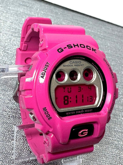 Casio G-Shock Digital DW-6900RCS Crazy Colors Model with Pink Body and Silver Accents — Japan Import