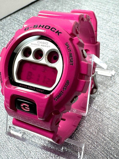 Casio G-Shock Digital DW-6900RCS Crazy Colors Model with Pink Body and Silver Accents — Japan Import