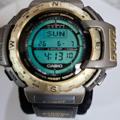 Casio Series Pro Trek Bassing Gear Model PRT-40 Digital Multi-Function Watch Japan Import