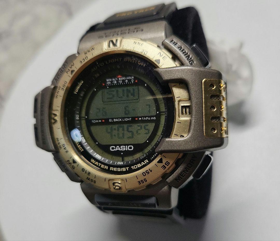 Casio Series Pro Trek Bassing Gear Model PRT-40 Digital Multi-Function Watch Japan Import