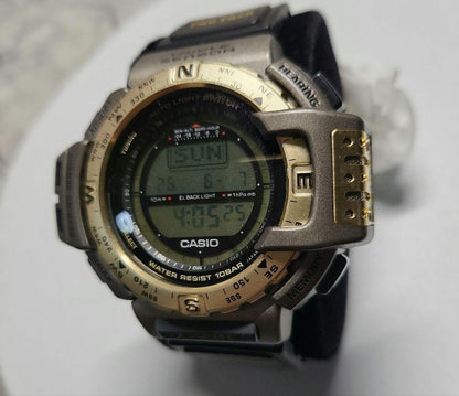 Casio Series Pro Trek Bassing Gear Model PRT-40 Digital Multi-Function Watch Japan Import
