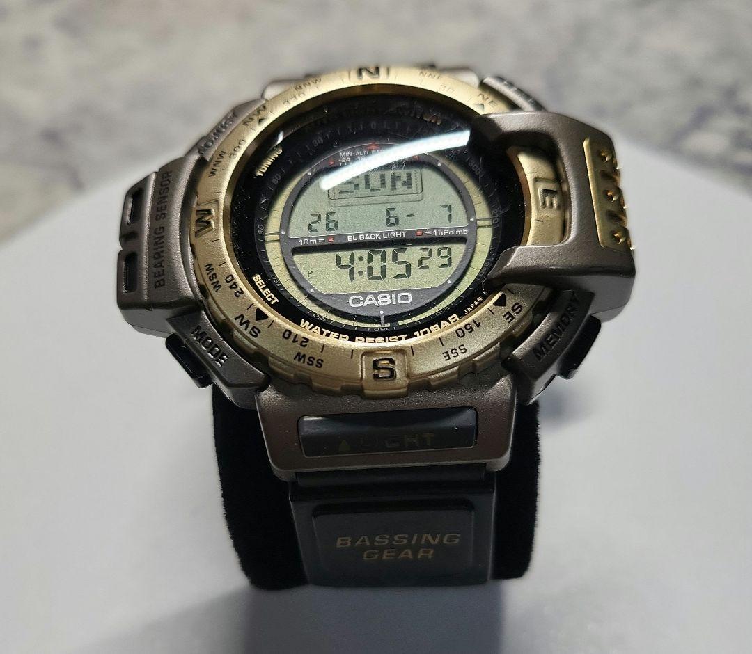 Casio Series Pro Trek Bassing Gear Model PRT-40 Digital Multi-Function Watch Japan Import
