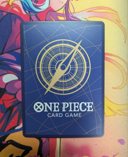 One Piece Monkey D. Luffy collectible card OP01-012 from the OP series in protective sleeve