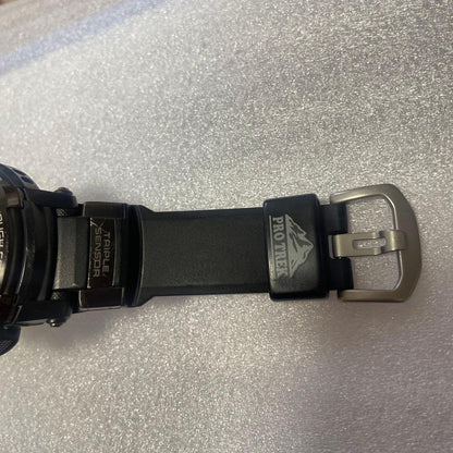 Casio Pro Trek Tauf Solar Black Digital Watch — Japan Import