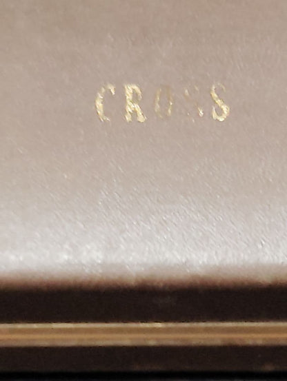 Cross 14 Carat Gold Metal Ballpoint Pen with Case — Japan Import