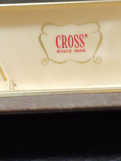 Cross 14 Carat Gold Metal Ballpoint Pen with Case — Japan Import