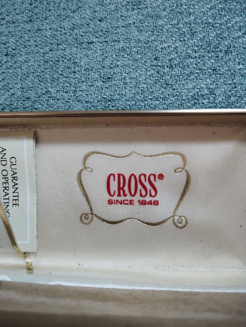 Cross 14 Carat Gold Metal Ballpoint Pen with Case — Japan Import