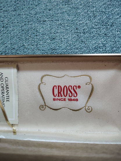 Cross 14 Carat Gold Metal Ballpoint Pen with Case — Japan Import