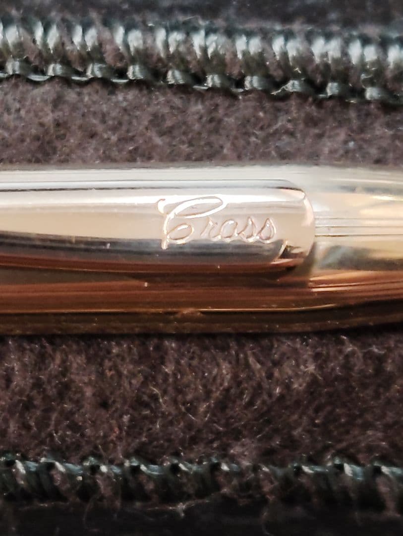 Cross 14 Carat Gold Metal Ballpoint Pen with Case — Japan Import