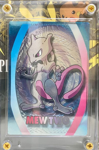 Meiji 1997 era Japanese Pokemon Collection Get Cards with embossed character designs