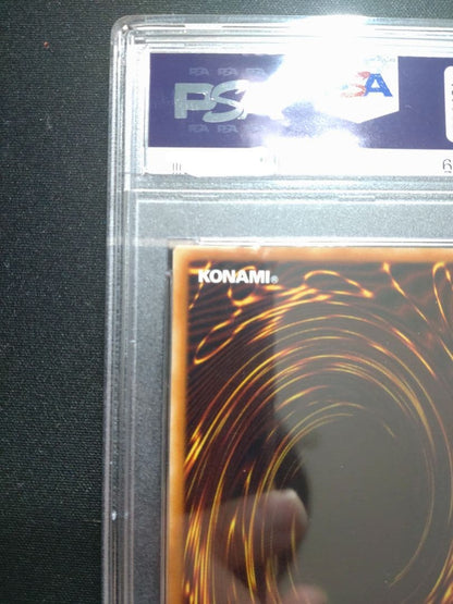 Yugioh Dragonmaid Chaim Asia 20th Secret PSA8 card in good condition with no scratches