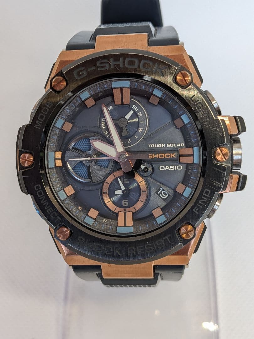 Casio G-Shock B100G-2AJF Black and Rose Gold Watch — Japan Import