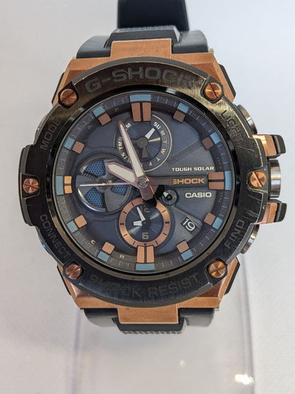 Casio G-Shock B100G-2AJF Black and Rose Gold Watch — Japan Import