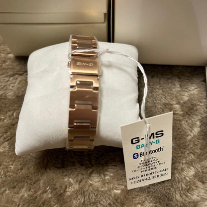 Casio Baby-G G-MS Rose Gold Women's Watch Bluetooth Solar Radio-Controlled