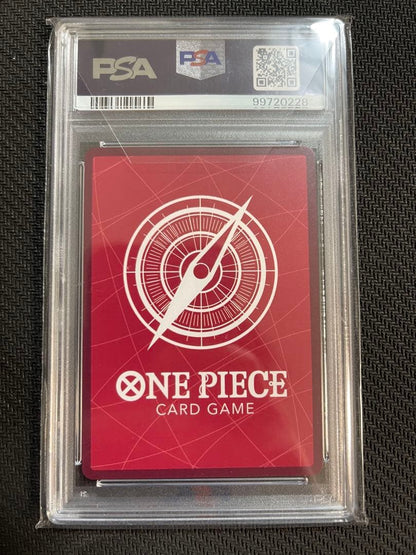 One Piece Sakazuki Leader Parallel PSA 10 Gem Mint Card from Shinjidai no Shuyaku series