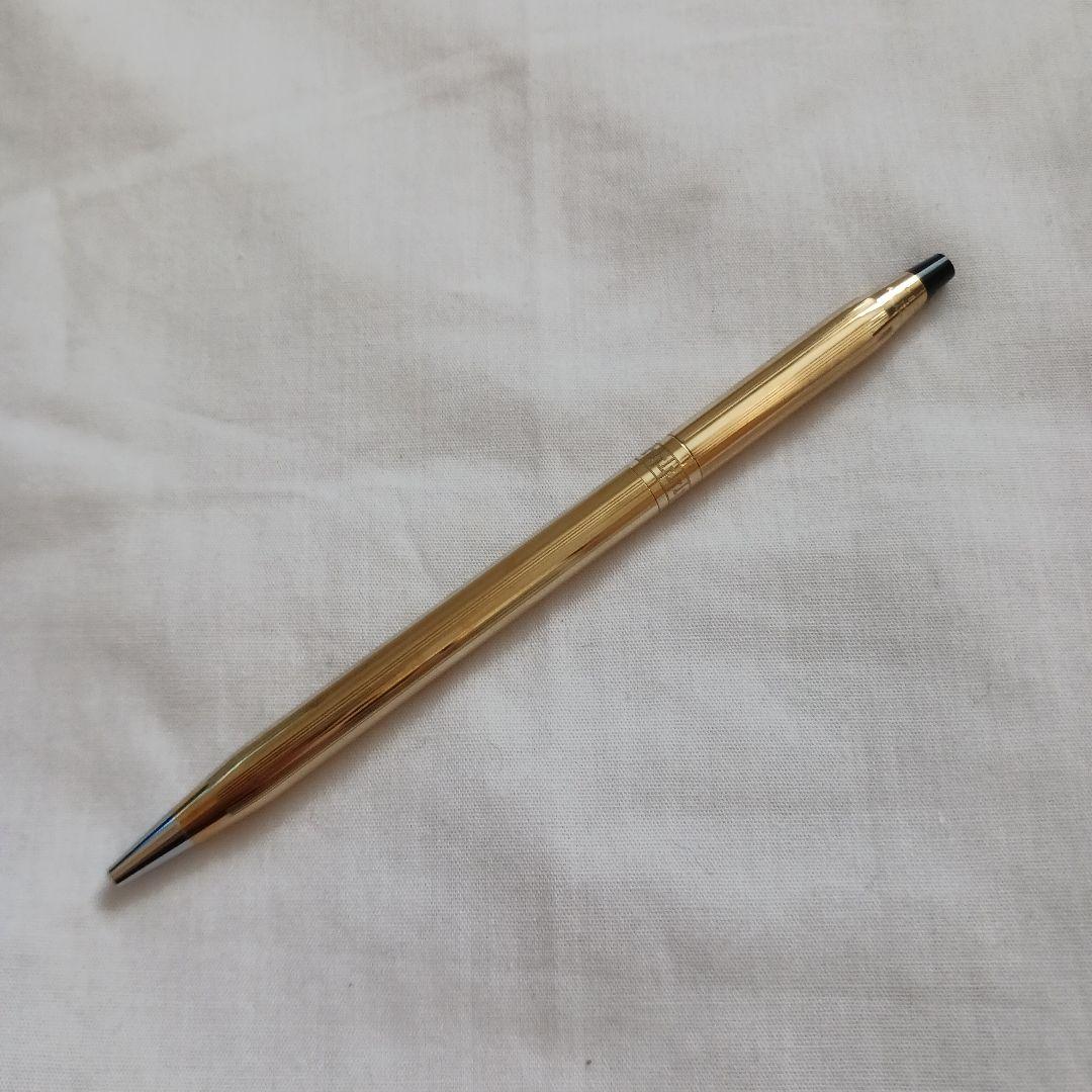 CROSS Twist Ballpoint Pen with Gold Finish and Case - Japan Import