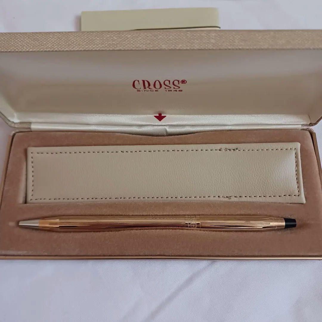 CROSS Twist Ballpoint Pen with Gold Finish and Case - Japan Import