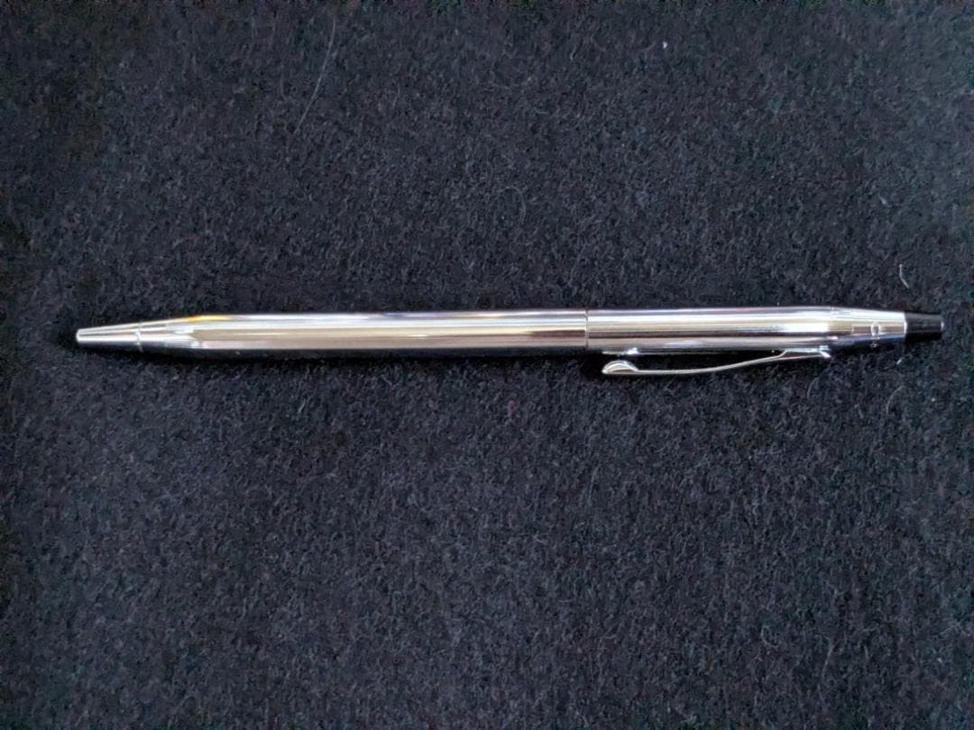 Cross Silver Ballpoint Pen Body - Slim Silhouette and Glossy Finish — Japan Import