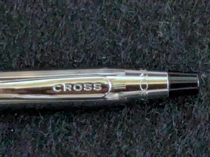 Cross Silver Ballpoint Pen Body - Slim Silhouette and Glossy Finish — Japan Import