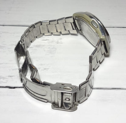 Casio Wave Ceptor WVA-M600 Watch with Navy Dial and Radio-Controlled Solar Power — Japan Import
