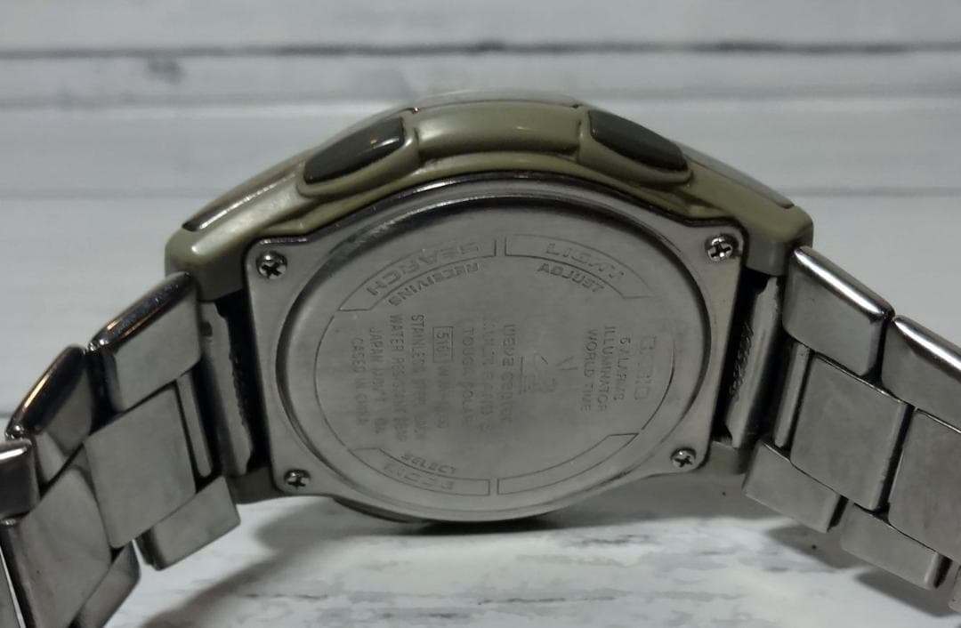 Casio Wave Ceptor WVA-M600 Watch with Navy Dial and Radio-Controlled Solar Power — Japan Import