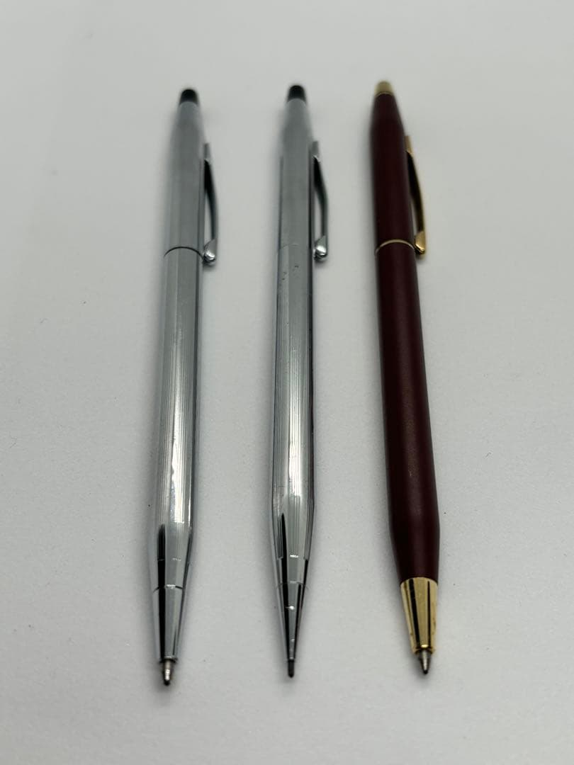 Cross Ballpoint Pen Set with 2 Pens and 1 Mechanical Pencil — Japan Import